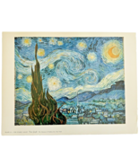 Starry Night VAN GOGH Plate 25 Metropolitan Seminars 9x13 in. - $19.79