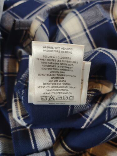 VANDISI FR Shirt Flame Resistant Shirt Blue Plaid Flannel 3XL CAT2-2112 Men's  Item image 8