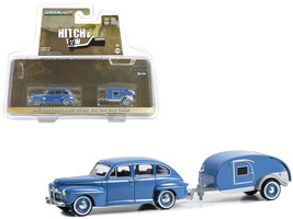 1942 Ford Fordor Super Deluxe Florentine Blue with Tear Drop Trailer &quot;Hitch &amp; To - $35.04