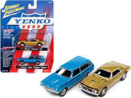 1967 Chevrolet Camaro SS Gold Metallic and 1972 Chevrolet Vega Stinger Wagon Blu - £27.23 GBP