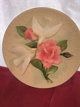 Capodiminte Doves And Roses Of Love Franklin Mint Plate 3970 Mint - $39.99