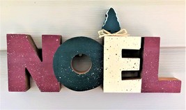 Handcrafted / Handmade Wooden Sign &quot; Noel &quot; Christmas Decoration - £4.58 GBP