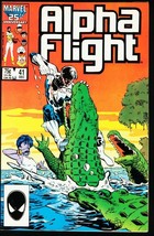 Alpha Flight #41-MARVEL COMICS-CROCODILE Cover Nm - £14.88 GBP