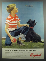 1955 Capital Airlines Ad - There&#39;s a new sound in the sky - £14.74 GBP