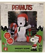 6.5 Ft Peanuts Snoopy Airblown Inflatable Holiday Christmas Lighted Yard Display - $145.47