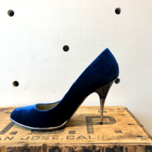 38 / 7.5 - Stella McCartney Blue Suede High Heel Stiletto Pumps Shoes 1210PK - £64.14 GBP