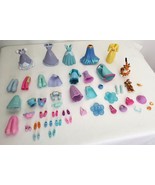 Disney Store Princess Mini Princesses Doll Clothes Outfits Rubber Soft V... - £19.45 GBP