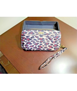 2015 Travelon Small Leopard Print Zip Around Wristlet Wallet – Stylish & Compact - $18.80