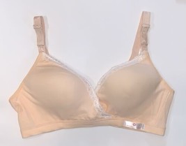 Momma&#39;s Shop Comfy Maternity Nursing Bra Size Large Beige L New - £6.93 GBP