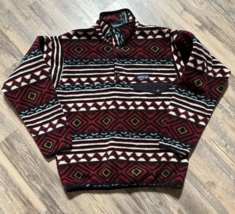 Patagonia Men&#39;s Synchilla Aztec Pattern Fleece Snap T Pullover 2016 Size Small - £60.78 GBP