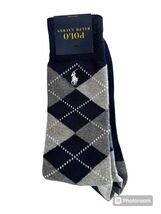 Polo Ralph Lauren Men’s Argyle Sock.Navy/Gray.NWT.MSRP$16.00 - $16.00