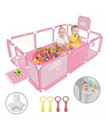 Extra Large Baby Playpen With Games Pink - $543.29 MXN