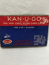 Vintage 1937 Kan-U-Go The New Cross Word Card Game Complete Red Backs - $35.18 CAD