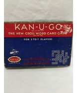 Vintage 1937 Kan-U-Go The New Cross Word Card Game Complete Red Backs - €21,38 EUR