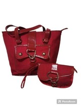 Tote &amp; Wristlet Red Heart 2 Lot Bag Purse Unbrand Love  - $27.26