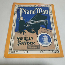 Piano Man by Berlin and Snyder with Edw. T. Connelly photo Sheet Music - £13.49 GBP