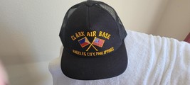 Clark Air Base in Angeles City Philippines on a new black mesh ball cap ... - £19.57 GBP