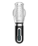 Male Rose 2 Thrusting Rotator Masturbator Rechargeable Black - $63.59 CAD