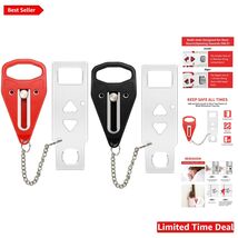 Extra Privacy with Portable Door Lock 2-Pack - Perfect for Hotels &amp; Apar... - $33.61