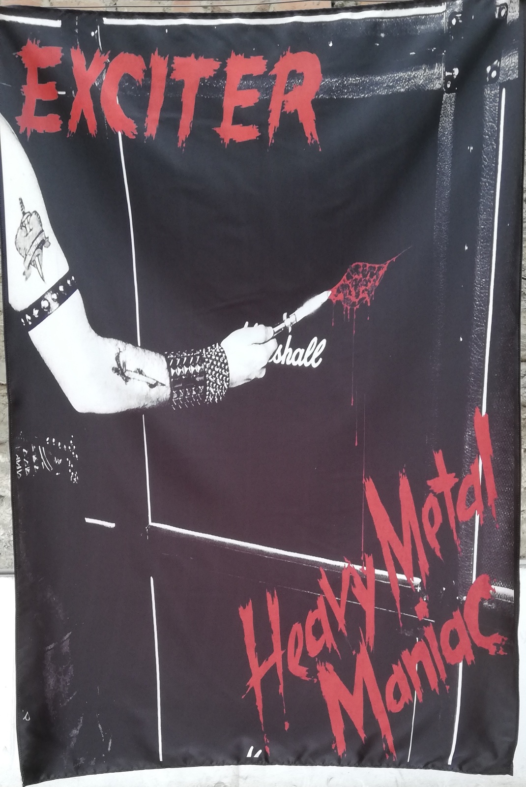 EXCITER Heavy Metal Maniac FLAG CLOTH POSTER BANNER Thrash Metal - $20.00