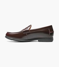 Nunn Bush Drexel Moc Toe Penny Loafer Dress Shoes Burgundy 84744-601 image 5