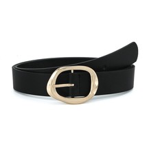 Earnda Black Leather Belts for Women Casual Fashion Waist Belt with Liqu... - £20.28 GBP