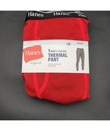 New Hanes Red Winter Warm Thermal  Long Johns Tagless Waffle Pants Size ... - $20.29 CAD