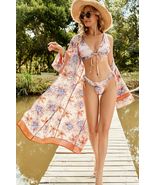 Floral Open Front Duster Cover Up - £30.48 GBP