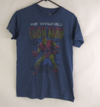 Marvel&#39;s The Invincible Iron Man Men&#39;s Blue T-Shirt Size Small - $9.69