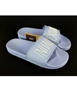 Rae Dunn Inhale. Exhale. Womens Light Blue Slides Sandals Slippers Size ... - £19.43 GBP