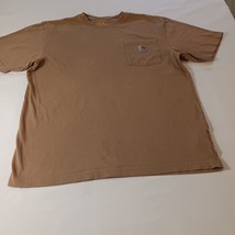 Carhartt K87 DES Men's Cotton Brown Desert T-Shirt Short Sleeve Pocket Sz Medium image 8