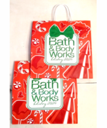 Bath &amp; Body Works Shopping Bag LOT Red Holiday 2024 Paper Gift Bags 10”x... - €4,26 EUR