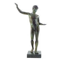 The Ephebe of Marathon Boy Nude Male Real Bronze Metal Art Sculpture Statue - £631.75 GBP