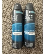2 Dove Men+Care Clean Comfort Antiperspirant Deodorant Dry Spray 3.8oz E... - €11,87 EUR