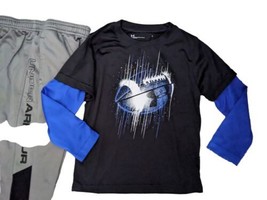 Under Armour Boys Athletic Outfit Size 4 FOOTBALL Lot 9  - $19.31