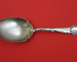 H H Curtis Sterling Silver Preserve Spoon GW fancy shell 7 3/8&quot; - $88.11