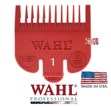 WAHL # 1 (1/8&quot;-3mm)PRO Color-Coded COMB CUTTING CLIPPER GUIDE BLADE ATTA... - $131.20 MXN