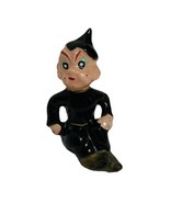 Vintage Sprite Pixie Elf Devil Figurine Japan Porcelain Black Suit 3 in ... - $28.50
