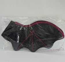 Cosplay Costume Black Semi Sheer Bat Wings with Pink Accent Glitter Elas... - $9.88
