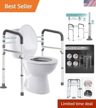 Easy Assembly Adjustable Toilet Safety Rails - Perfect for Disabled and ... - $72.49