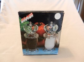 Set of Vintage 1985 Clear Lucite Salt &amp; Pepper Shakers from Jan-Mor - £23.45 GBP