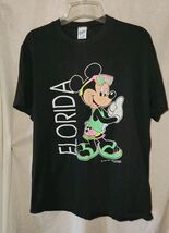VTG Velva Sheen Single Stitch Mickey Mouse Florida Black XL Tshirt Neon ... - $34.99