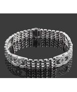 Men&#39;s 1.30 CT Lucky Horseshoe Diamond 8&#39;&#39; Bracelet 14k White Solid Gold ... - $13,384.91 CAD