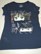 Wound Up Mortal Love Japan Anime T-shirt Junior&#39;s Size Xlarge Blue Crew ... - £7.31 GBP