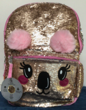Koala Sequin 16&#39;&#39; Backpack 2-Way Brushed School Book Bag Travel Tote NWT ~794A - £17.05 GBP