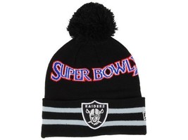 Oakland Raiders New Era Super Bowl XI NFL Football Team Knit Pom Winter Cap Hat - $20.85