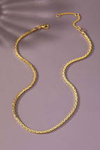 Real gold dipped braided chain necklace - £16.89 GBP