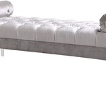 Scott Velvet Upholstered Tufted Accent Bench For Living Room, Bedroom An... - $785.99