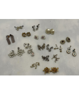 Vintage Jewelry Lot of 18pc Clip Earrings Rhinestones Laguna, Sarah, - $33.33 CAD