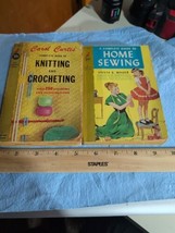 A Complete Guide to Home Sewing And Crocheting Lot 1957 Vintage - $9.89